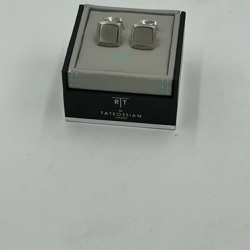 Men’s Tateossian titanium square cufflinks